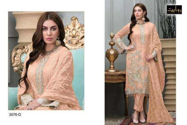 Rawayat Aghnoor Vol 3 Georgette Designer Embroidery Pakistani Suit Collection